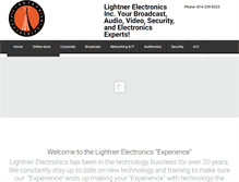 Tablet Screenshot of lightnerelectronics.com